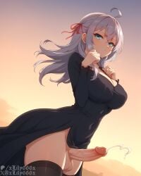 1futa 1futanari 2d 4k ai_generated alisa_mikhailovna_kujou alternate_costume alya balls bangs big_balls big_breasts big_penis black_dress black_legwear black_thighhighs blue_eyes blush bodily_fluids breasts cleavage closed_mouth clothing cloud cock covered_navel covered_nipples crossed_bangs cum curvy dickgirl dildo dress earrings ejaculation erect_nipples erect_penis erection exposed_penis eyeshadow female female_only futa_focus futa_only futa_sans_pussy futanari genital_fluids grey_hair hair_between_eyes hair_ornament hair_ribbon half-erect hands_up hanging_balls hi_res highres hips huge_cock hung hung_futa hung_futanari indoors intersex intersex_only jewelry large_breasts large_penis legs legs_apart legs_held_open legs_open legs_spread legwear light_skin lips lipstick long_hair long_sleeves looking_at_viewer makeup medium_breasts mole_under_eye nail_polish navel nipple_bulge nipples one-piece_swimsuit outdoors parted_lips partially_retracted_foreskin penis perineum piercing pony_diffusion_xl red_ribbon retracted_foreskin ribbon selfie semen sex_toy shoes short_hair silent_hill silent_hill_2 simple_background sky sling_bikini sling_swimsuit slingshot_swimsuit smile solo stable_diffusion standing sunset swimsuit taint teenager testicles thick_thighs thighhighs thighs tokidoki_bosotto_russian_de_dereru_tonari_no_alya-san uncircumcised uncut v veins veiny_penis very_high_heels video_game_character video_game_franchise video_games white_hair xlily666x