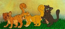 anthro crowfeather_(warriors) incest leafpool_(warriors) squirrelflight_(warriors) warriors_(cats)