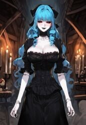 ai_generated corset doll doll_joints fantasy female large_breasts living_doll original original_character pumpkinseed victorian