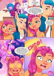 bbmbbf comic english_text equestria_untamed female hasbro hitch_trailblazer_(mlp) izzy_moonbow_(mlp) lesson_for_the_generations mlp_g5 my_little_pony page_1 palcomix pipp_petals_(mlp) princess_twilight_sparkle_(mlp) queen_twilight_sparkle_(mlp) sunny_starscout_(mlp) tagme text twilight_sparkle_(mlp) zipp_storm_(mlp)