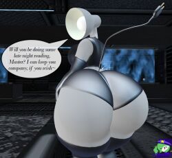 anthropomorphic big_ass big_breasts breasts bubble_butt disney female huge_ass inanimate_object lamp luxo_jr. object pixar tagme thick_thighs wide_hips zer0264