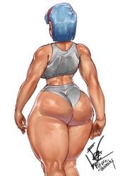 1girls 2024 2d 2d_(artwork) 2d_artwork ass big_ass big_butt big_thighs blue_hair bra bubble_ass bubble_butt bulma_briefs bulma_briefs_(frieza_saga) color colored dat_ass dragon_ball dragon_ball_z dumptruck_ass female future_clownset huge_ass huge_butt huge_thighs looking_away shiny_breasts shiny_hair shiny_skin short_hair solo solo_female thick_ass thick_thighs thighs underwear white_skin white_skinned_female