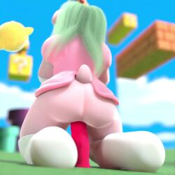 3d animated ass dcd dildo female female_only mario_(series) my_little_pony no_sound oc pony princess_peach solo solo_female super_mario_bros. tagme video