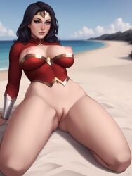 1girls ai_generated amazon anus areola areolae asshole black_hair blue_eyes breast breasts breasts_out curvaceous curvaceous_body curves curvy curvy_body curvy_female curvy_figure dc dc_comics diana_prince exposed exposed_anus exposed_breast exposed_breasts exposed_nipple exposed_nipples exposed_pussy exposed_vagina female female_only heroine hourglass_figure infiniteskull kneeling kneeling_female light-skinned_female light_skin nipple nipples on_knees pussy solo solo_female superhero superheroine themysciran vagina voluptuous voluptuous_female wonder_woman wonder_woman_(series)