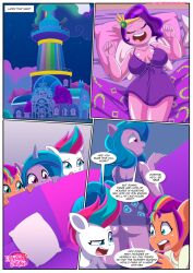 anthro bbmbbf comic equestria_untamed female female_only izzy_moonbow_(mlp) mlp_g5 my_little_pony page_6 palcomix pipp_petals_(mlp) sunny_starscout_(mlp) tagme the_midnight_bucker the_midnight_bucker_(comic) zipp_storm_(mlp)