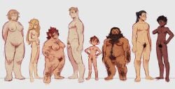 3girls 5boys areolae arm_hair bbw beard black_hair blonde_hair blue_eyes blush body_hair breasts brown_hair casual chest_hair chest_scar chilchuck_tims chubby completely_nude cuntboy dark-skinned_male dark_skin delicious_in_dungeon dungeon_meshi dwarf dwarf_female dwarf_male elf elf_ears elf_female falin_touden falin_touden_(tallman) fat feet female hairy_chest hairy_female hairy_male half-elf halfling halfling_male human human_female human_male intersex kabru laios_touden leg_hair light-skinned_female light-skinned_male lineup long_hair male male_shortstack marcille_donato mastectomy_scar naked namari_(dungeon_meshi) nipples nude nude_female nude_male overweight_female pale_skin penis ponytail pubic_hair pussy reaipepsiman realpepsiman red_hair scar scars senshi_(dungeon_meshi) shaved_pussy short_hair shortstack shuro_(dungeon_meshi) standing top_surgery_scars tummy white_background