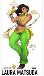 ass big_ass big_breasts brazilian brazilian_female breasts capcom curvaceous dark-skinned_female dark_skin ickpot laura_matsuda street_fighter street_fighter_v thick_thighs voluptuous voluptuous_female