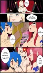 artist_name barefoot big_breasts blonde_female blonde_hair blue_hair blush cleavage comic crossed_legs dominant_female domination dominatrix erza_scarlet fairy_tail feet femdom foot_fetish foot_licking goddess jellal_fernandes legs_crossed licking_feet multiple_subs naked_female naked_male one_dom_two_subs queen queen_miko red_hair saliva_drip saliva_string saliva_trail sitting sitting_on_chair sitting_on_throne slave slaveboy slavegirl steamy_feet submission submissive_female submissive_male tatoos throne