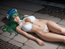 1girls ai_generated bleach bleach:_the_thousand-year_blood_war cleavage crotchless_panties curvaceous curvaceous_body curves curvy curvy_body curvy_female curvy_figure female female_only green_hair hourglass_figure infiniteskull inner_sideboob light-skinned_female light_skin nelliel_tu_odelschwanck sideboob solo solo_female voluptuous voluptuous_female