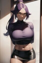 shihouin yoruichi from bleach by artcalypse