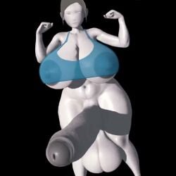 1futa 3d animated big_breasts futa_focus futa_only huge_balls huge_cock nintendo no_sound rottenqucumber solo_futa swaying swaying_hips swaying_penis tagme video wii_fit wii_fit_trainer wii_fit_trainer_(female)