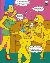 bart_simpson caught caught_in_the_act female high_heels human incest lisa_simpson maggie_simpson male marge_simpson straight the_fear the_simpsons walk-in walked_in_on