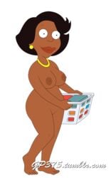 1girls big_breasts breasts dark-skinned_female dark_skin donna_tubbs family_guy female female_only gp375 milf nude solo the_cleveland_show