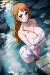 nami (one piece) from one piece by jemmasoria
