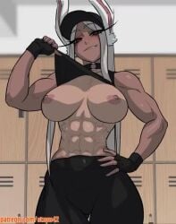 1boy 1girls abs against_locker all_fours animal_ears animated anus ass back bare_shoulders biting_own_lip black_choker black_gloves black_headband black_pants black_sports_bra boku_no_hero_academia bouncing_ass bouncing_breasts breast_drop breast_press breasts breasts_apart breasts_squeezed_together breath choker clothes_lift clothes_pull clothing_aside collarbone completely_nude cum cum_on_body cum_on_hair dark-skinned_female dark_skin deepthroat ejaculation english_commentary facial fellatio female female_masturbation fingerless_gloves gloves grin hand_around_neck hand_on_own_hip hand_on_wall headband irrumatio large_breasts large_penis licking licking_penis lifted_by_self locker locker_room long_eyelashes long_hair looking_at_another looking_at_viewer masturbating_during_fellatio masturbation mirko miruko moaning muscular muscular_female muscular_male my_hero_academia naughty_face navel nightshiftnyx nipples nude o-ring o-ring_choker obliques one-piece_tan one_eye_closed open_mouth oral paizuri pants pants_pull parted_bangs parted_lips patreon_username penis ponytail pov pov_crotch projectile_cum pussy rabbit_ears rabbit_girl rabbit_tail red_eyes rumi_usagiyama saliva saliva_trail sex sex_from_behind shirt_lift shoulder_blades smile solo_focus sound sports_bra standing standing_sex stomach stopu straight stroking tagme tail tail_wagging tan tanlines thick_thighs thighs throat_bulge tight_clothes tight_pants tomboy uncensored vaginal_penetration veins veiny_penis very_long_hair video voice_acted white_hair yoga_pants