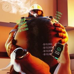 1:1 3d_(artwork) anthro armor bear beard belly big_belly big_penis blender_(artwork) bodily_fluids bodily_noises body_hair brent_(n0rdbara) cigar cigarette cigarette_in_mouth cum cum_drip cum_on_penis cumshot detailed_background different_sound_effects digestion digital_media_(artwork) dominant dripping dripping_penis duo ejaculation electronics erection facial_hair financial_domination first_person_view gay genital_fluids genitals glorp gurgle_(sound_effect) hair hairy hairy_belly hands_on_belly hard_hat headgear helmet hi_res huge_belly huge_cock humanoid_genitalia humanoid_penis hybrid hyper hyper_genitalia hyper_penis kitchen looking_at_viewer looking_down looking_down_at_viewer looking_up male male_focus mammal mephitid muscular muscular_anthro muscular_male n0rdbara nude object_in_mouth obscured_eyes onomatopoeia overweight overweight_anthro overweight_male paying penis phone rumbling_stomach skunk smoking solo_focus sound_effect_variant sound_effects text vein veiny_penis weight_gain yaoi