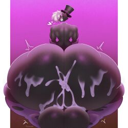 <3 1boy 1boys 2025 ass balls big_ass big_balls big_butt big_testicles big_thighs black_body black_skin bodily_fluids bottom_heavy butt cube_head cum cum_in_ass cum_on_balls deliciousq digital_drawing_(artwork) digital_media_(artwork) femboy giant_ass giant_butt grin grinning_at_viewer heart_symbol huge_ass huge_balls huge_butt huge_hips huge_testicles huge_thighs humanoid humanoid_male hyper_ass hyper_butt large_ass large_butt leg_wear legwear_only looking_back_at_viewer male male_humanoid massive_ass massive_butt massive_hips muscular_femboy purple_legwear purple_tights rear_view semen sharp_teeth smile smiling smiling_at_viewer tagme testicles thick_thighs tights top_hat torn_clothes torn_clothing torn_legwear white_hair wide_hips wide_thighs