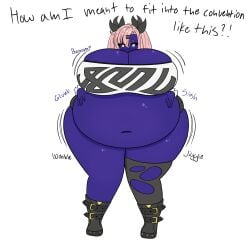 big_breasts blueberry_inflation breasts female huge_breasts inflation lasagnainfl tagme thick_thighs wide_hips