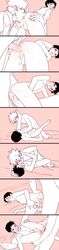 anal anilingus artist_request ass ass_grab balls blush clothing comic doggy_style erection from_behind kaworu_nagisa kissing leg_hold legs legs_up looking_back lying male male_only missionary moaning neon_genesis_evangelion nude open_mouth penis sequential sex shinji_ikari spread_legs testicles thighs yaoi