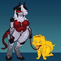 2d_(artwork) 2d_artwork abdomen breasts bug claws collar digitigrade fat female futanari gvr0beetl3 horns insects intersex large_breasts large_penis leash mandibles ovipositor pest_(regretevator) petplay poob_(regretevator) red_eyes regretevator roblox roblox_game segmented_body small_breasts thick_thighs white_hair yellow_body yellow_hair yellow_skin yellow_tail\r\n2d