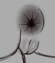 2024 2d 2d_(artwork) anus ass donut_anus female greatestgori monochrome png pussy