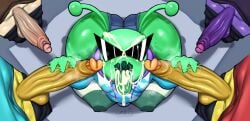 2d 2d_(artwork) 2d_artwork 5boys alien alien_boy big_ass big_butt bulge cum cum_in_mouth cumshot femboy feminine_boy gangbang glasses green_tongue handjob hands_on_penis hoodie lewdyant lofasnofa multicolored_penis multiple_boys open_mouth rate_my_avatar roblox roblox_game robloxian shorts stroking_penis thick_ass thick_thighs thigh_highs tongue tongue_out