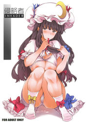 bra breasts cameltoe female nipples panties patchouli_knowledge pussy tagme touhou