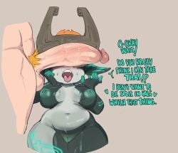 1girls big_ass big_butt black_body body_markings bubble_ass bubble_butt cadslime grey_body imp imp_midna large_ass large_butt link midna orange_hair the_legend_of_zelda thick_ass thick_thighs twilight_princess two_tone_body two_tone_skin wide_hips wide_thighs