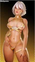 aphrodite_(fortnite) breasts curvy fortnite fortnite:_battle_royale goddess kiriyawn seductive sexy tanned_female tanned_skin white_hair wide_hips