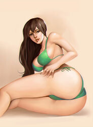 1girls bikini character_request copyright_request female female_only green_bikini phamoz solo tagme