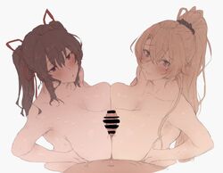 blonde ponytail girl (mdf an) from original by mdf an