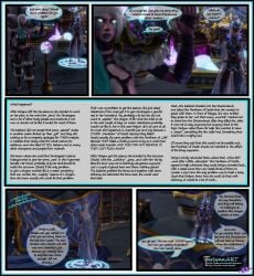 3d comic comic_page comic_panel female ferlynn futa_on_female futanari night_elf sindragosa story world_of_warcraft