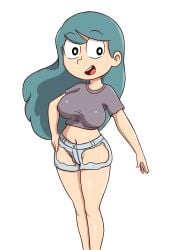 aged_up blauh_o breasts cleavage clothed clothing hilda_(hilda) hilda_(series) netflix