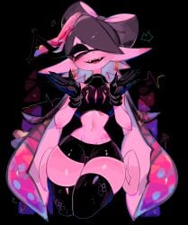 belly_button bike_shorts callie_(splatoon) crop_top happy midriff short_shorts shorts skindentation smile spats splatoon splatoon_(series) splatoon_2 thick_thighs thigh_gap thighhighs thighs thin_waist usa37107692