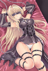 bondage erect_nipples female golden_darkness hakaba_(dairiseki) heels panties pussy_juice solo to_love-ru white_panties