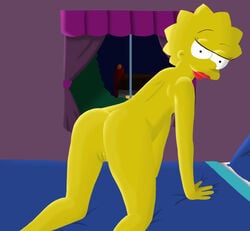 all_fours female female_only human lisa_simpson solo sovietstingray tagme the_simpsons