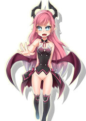 elsword luciela_r._sourcream open_mouth pink_hair pussy tagme