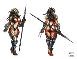 female yautja from predator (franchise) by kory cromie