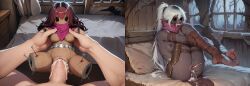 1boy 2girls abs acupuncture ai_generated amputee armor armored_female avril_(paigen) belt bijou_(paigen) black_eyes breasts brown_skin burlap_skin clothed cum cum_in_pussy dark_elf dark_skin doll drool drooling drow ejaculation elf empty_eyes fangs female gloves holding_legs hollow_eyes horror horror_(theme) large_breasts leather_armor legs_up long_hair male medium_breasts micro_female monster_girl muscles needles nipples no_arms no_eyes no_legs original original_character paigen penis pins pointy_ears ponytail pov pussy quadruple_amputee red_hair saliva scarf sewn_mouth sharp_teeth size_difference small_female split_screen stirrup_legwear stitched_mouth stitches tiny_female toned_body toned_female undead vaginal_penetration vaginal_sex vampire vampire_fangs vampire_girl voodoo_doll voodoo_penetration voodoo_sex white_hair