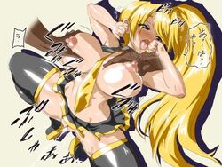 akita_neru blonde breast breast_grab fanloid groping molestation nipples no_panties vocaloid