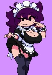 1girls 2026 cute cutest cutie female female_only lifting_skirt maid maid_headdress maid_outfit maid_uniform oc original_character tagme tagme_(artist) tagme_(character) thighhighs