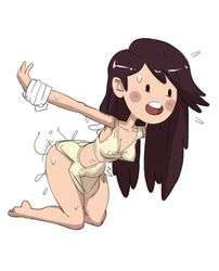 ambiguous_penetration arm_grab beth_tezuka black_hair blush bravest_warriors breasts clothing cum cum_inside female from_behind legs_together long_hair open_mouth penetration penis sex stomach_bulge white_background zsky