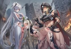 2futas 3girls abs ai_generated ass ass_grab ass_ripple bent_over breasts cinderella_(nikke) clothed_sex confident crying crying_with_eyes_open cum cum_in_mouth cum_in_pussy deep_penetration deepthroat defeated expressionless fellatio female femsub forced futa_on_female futadom futanari goddess_of_victory:_nikke grabbing_another's_ass grave_(nikke) group_rape horn_grab huge_ass irrumatio large_breasts large_insertion large_penis large_testicles leviathan_(nikke) multiple_females multiple_girls muscular muscular_futa nipples oral oral_rape penis pussy rape runny_makeup small_breasts smug spanked spitroast stomach_bulge testicles thick_thighs vaginal_penetration wide_hips worried wrist_grab