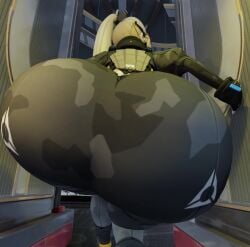 1girls 3d animated ass ass_focus ass_shake big_ass blonde_hair camouflage_pants female from_behind from_below huge_ass hyper_ass jiggle kishi leaning leaning_forward long_hair longer_than_30_seconds pants ponytail solo tagme trigger_(zenless_zone_zero) twerking video zenless_zone_zero