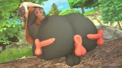 3d anal_sex animated atomicgato bokoblin gay rauru_(tears_of_the_kingdom) sound source_filmmaker tagme twerking video
