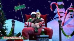 2boys 3d anal anal_sex animated anus ass big_penis blonde_hair blue_eyes christmas christmas_hat christmas_outfit christmas_tree elf_ears femboy ganondorf gay gerudo green_skin hylian interracial leopolddoesart link longer_than_one_minute mascara moaning moaning_in_pleasure outdoors penis riding_penis small_penis smaller_penetrated snow socks sound tagme the_legend_of_zelda twink_penetrated video yaoi