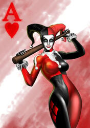 1girls baseball_bat batman_(series) dc female female_only harley_quinn solo tagme the_worst weapon