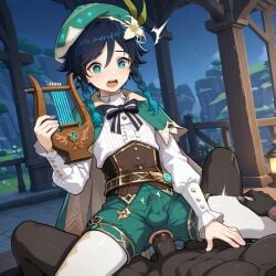 1femboy 2boys ai_generated anal anus_cutout ass balls beach big_penis blush bulge cat_ears clothed_male_nude_male clothed_sex clothing_cutout crossdressing dark-skinned_male dark_skin functionally_nude genshin_impact girly harp hilichurls_(species) hoyoverse ian8766_(artist) interracial intersex interspecies light_skin male mihoyo monster multiple_boys outdoors partially_clothed penis precum public rape riding_penis rule_63 self_upload sex sissy sitting_on_penis small_penis tail testicles trap venti_(genshin_impact) yaoi