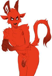 anthro balls caprine caprine_demon don't_starve goat horn klei_entertainment penis red_fur tagme tail wortox