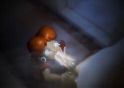 bedroom cheating cum_in_mouth cum_on_penis dark_room donkey_kong_(series) funky_kong furry_male glowing_cum gorilla interspecies mario_(series) nintendo oral princess_daisy steam sucking_penis tan-skinned_female
